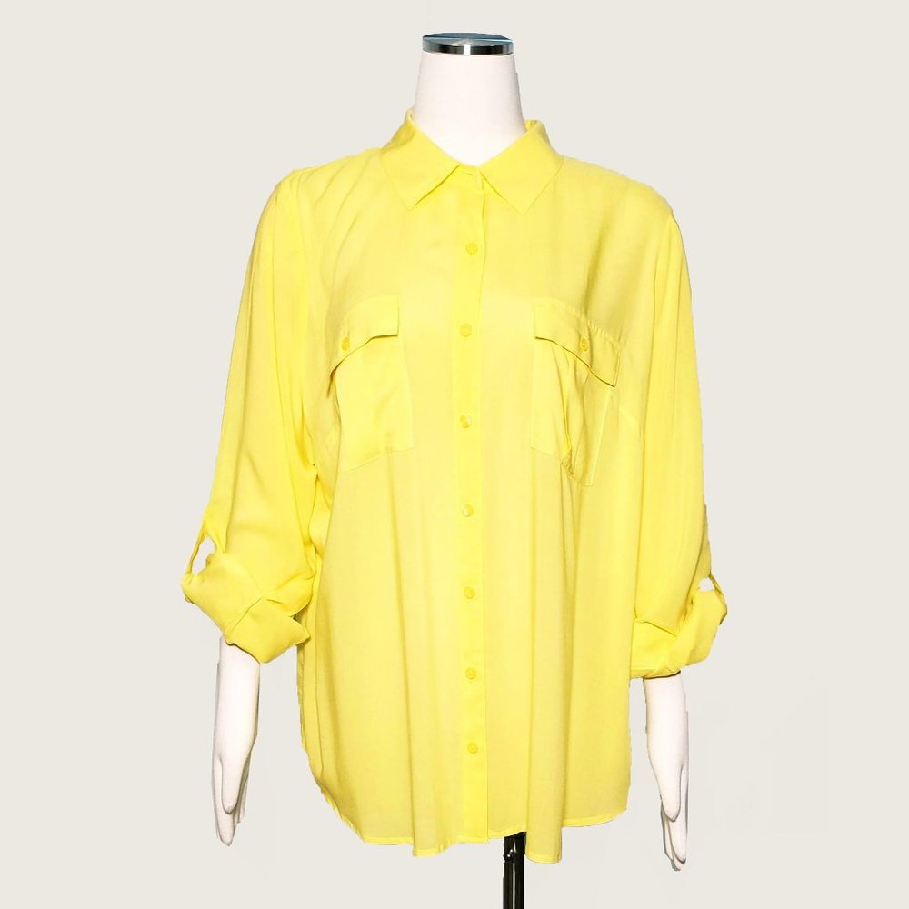 ** a.n.a Button Down Blouse